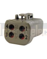 Deutsch DTP06-4S-E003/10 Connector 25 amp (bag of 10)