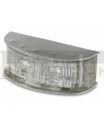 Hella 2061BULK DuraLED Front Position/End Outline Lamp - Polished Stainless Steel Housing