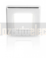 Hella 2JA015014021 EuroLED 75 Square, Chrome-Plated Plastic Rim  -12V DC (White Lamp)