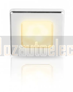 Hella 2JA015014211  EuroLED 75 Square Chrome-Plated Plastic Rim - 12V DC (Warm White)