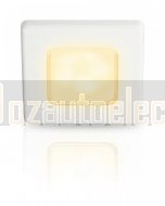 Hella 2JA015014211  EuroLED 75 Square White Plastic Rim - 12V DC (Warm White)