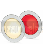 Hella 2JA958340121 EuroLED 95 Gen 2 Round Down Light Dual Colour Recess Mount w/ Spring Clip - Warm White/Red