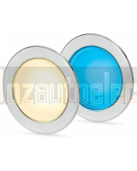 Hella 2JA958340131 EuroLED 95 Gen 2 Round Down Light Dual Colour Recess Mount w/ Spring Clip - Warm White/Blue