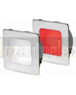Hella 2JA958340601 EuroLED 95 Gen 2 Square Down Light Dual Colour Recess Mount with Spring Clip - White/Red