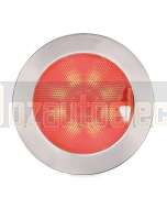 Hella 2JA980630111 EuroLED Touch 150 Down Lights Polished Stainless Steel Rim - Warm White/Red Light