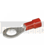 Hella 8542 Insulated Eye Terminals, 6.3mm - Red (Box 100)