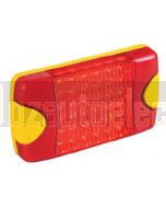 Hella Mining HM95903700D DuraLed M-Series High Intensity Warning Beacon - Narrow Beam DT Plug, Red