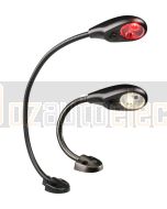 Hella 2JA343720622 LED Flexi Chart Table Lamp - White / Red
