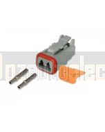 Hella 4960-P 2 Pole Deutsch Connector with Wedge and Contacts