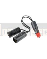 Ionnic 1334001 Cigar/DN Plug to Cigar Socket - 6-24V (20cm)