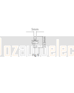 Ionnic 2741MF/10 Globe Halogen 24V 1.2W BAX8.5d (Grey)