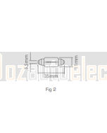 Ionnic 6461/10 Globe Halogen Festoon 12V 10W SV8.5 (35mm)