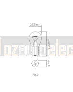 Ionnic 7506/10 Globe Halogen 12V 21W BA15s