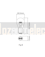 Ionnic 7528/10 Globe Halogen 12V 21/5W BAY15d
