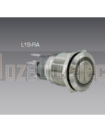 Ionnic L19-RA Vandal Switch Resistant 12-24V N/O & N/C - Amber