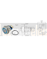 Ionnic L22-RG Vandal Switch Resistant 12-24V D/M & D/B - Green