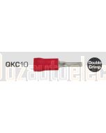 IONNIC QKC10 Red Vinyl Insulated Pin Terminals (Pack of 100)