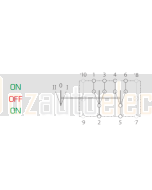 Ionnic R102-24GG Switch Rocker DP/DT On/Off/No - 24V