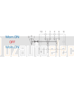 Ionnic R302-12RR Switch Rocker DP/DT Mom.On/Off/Mom.On 24V