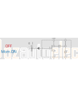 Ionnic RHL168-78 Switch Hi-Lux 2016 - Off/Mom.On (Blue)