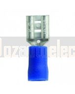 Quikcrimp QKC32 Blue Vinyl 6.3mm Female Blade Terminal