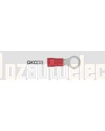 Quikcrimp 5.3mm Ring Pre-Insulated Terminal Red pack of 100