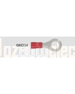 Quikcrimp 6.4mm Ring Pre-Insulated Terminal Red pack of 100