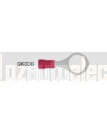 Quikcrimp 10.5mm Ring Pre-Insulated Terminal Red pack of 100