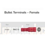 Quikcrimp Bullet Female Pre-Insulated Terminal Red 0.5 - 1.5mm2 Pack of 100
