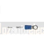 Quikcrimp 4.2mm Ring Pre-Insulated Terminal Blue pack of 100