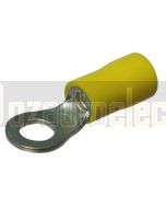 Quikcrimp Yellow 5MM Ring Terminal 3/16 (100)
