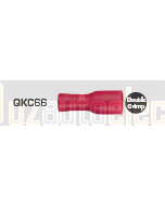 Quikcrimp QKC66 Red Female Vinyl 4.8mm Blade Terminals - Full Insulated 