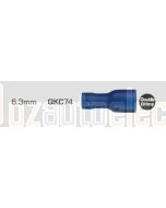 Quikcrimp 1.5 - 2.5mm2 Fully Insulated Qc Female Terminal Blue