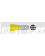 Quikcrimp QKC87 Male Terminal Yellow 6.3mm 100 Pack