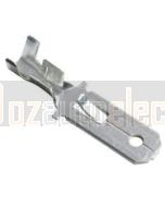 Quickcrimp Non Insulated Male Crimp Terminals - Tin Plated Brass, 6.3mm Tab, 1.5-3.0mm2 wire size