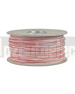 Ionnic TW050-RED/WHT-500 Thin Wall Red Cable - White Trace (0.5mm2)