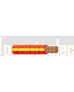 Ionnic TW050-RED/YEL-500 Thin Wall Red Cable - Yellow Trace (0.5mm2)