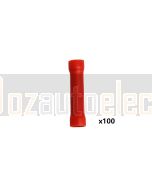 Quikcrimp QKC11 Red Vinyl Butt Splices