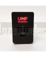 Lightforce Red 23mm x 33mm RJ45 UHF pass through connector suits Toyota