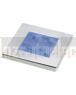 Hella 2XT980582271 Blue LED Square Courtesy Lamp - 12V (Chrome Plated Rim)