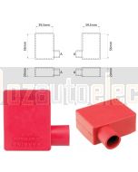 Ionnic SY2906-RED 12.5mm Cable, Right Hand Battery Terminal Insulator (Pack QTY 1)