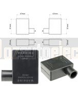 Ionnic SY2914-BLK 17.5mm Cable, Left Hand Battery Terminal Insulator - Black (Pack QTY 1)