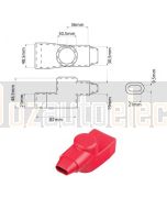 Ionnic SY2995-RED Battery 30.5mm Terminal Insulator in Red (Pack QTY 1)
