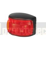 Hella Packet of 8 LED Rear Position Marker Lamp Red 12/4V Black Base with Duetsch