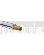 Ionnic TW050-WHT/BLU-500 Thin Wall White Cable - Blue Trace (0.5mm2)