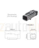 TE AMPSEAL 16 776428-1 2 Circuit Receptacle Connector