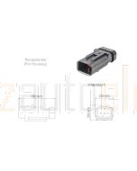 TE AMPSEAL 16 776430-1 3 Circuit Receptacle Connector