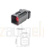 TE Connectivity AMPSEAL 16 776434-1 6 Circuit Receptacle Connector