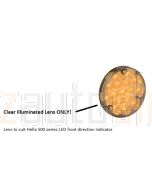 Clear Illuminated LED front direction lens to suit hella 500 series