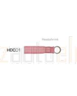 ionnic HDC01 Red Heatshrink 3mm Ring Crimp Terminal